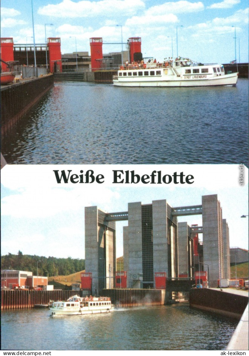 Ansichtskarte  Fähre "Stadt Lauenburg" 1995 - Veerboten