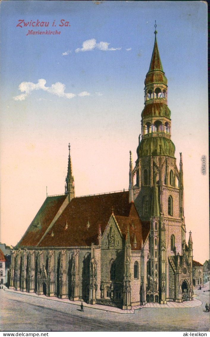Ansichtskarte Zwickau Marienkirche 1937 - Zwickau