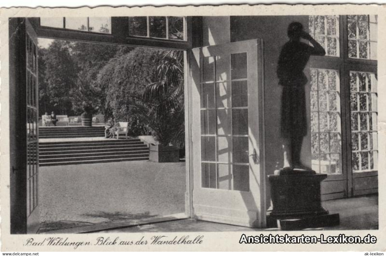 Ansichtskarte Bad Wildungen Blick Aus Der Wandelhalle 1941 - Bad Wildungen