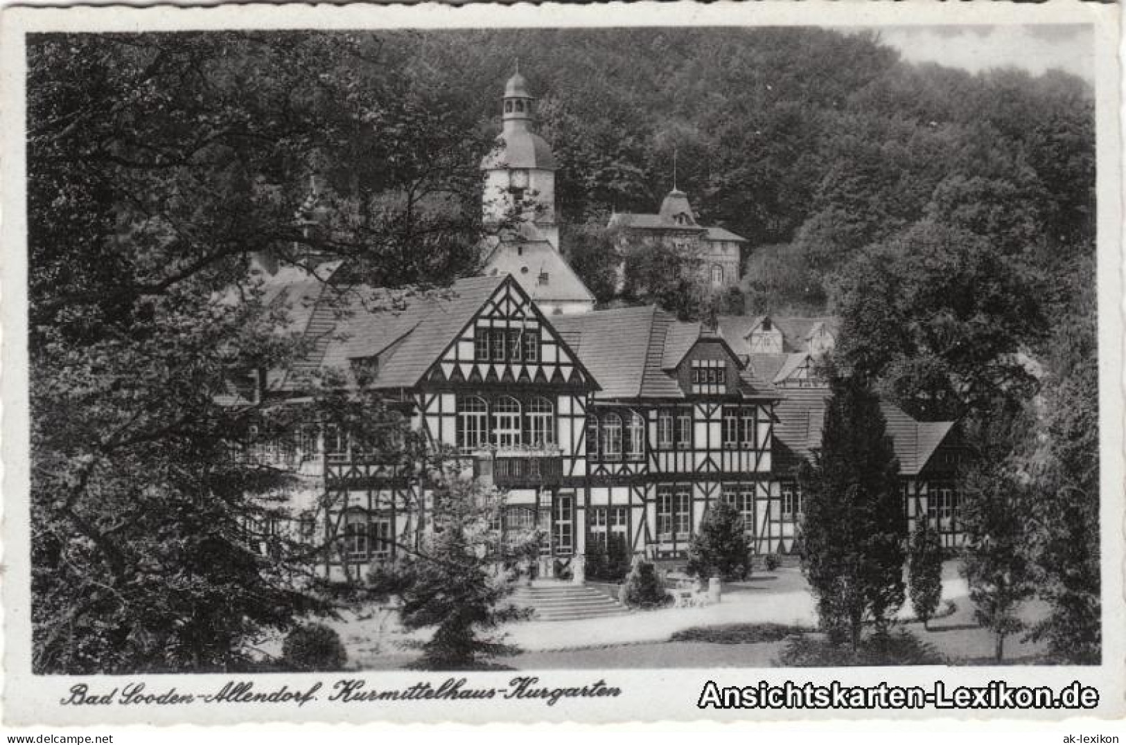 Ansichtskarte Bad Sooden-Allendorf Kurmittelhaus Mit Kurgarten 1936 - Bad Sooden-Allendorf