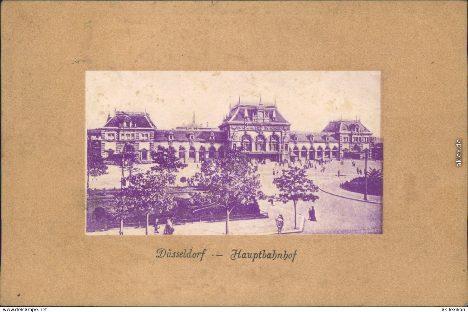 Ansichtskarte Düsseldorf Hauptbahnhof  Parcepartout 1909 - Duesseldorf