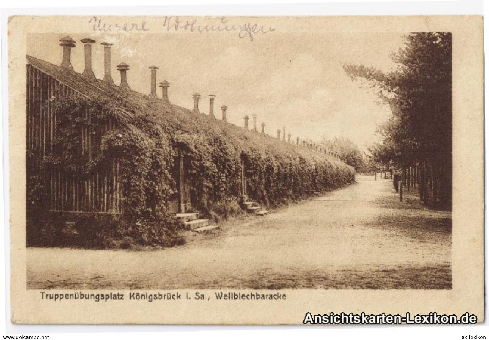 Königsbrück Kinspork Truppenübungsplatz - Wellblechbaracken 1924 - Königsbrück