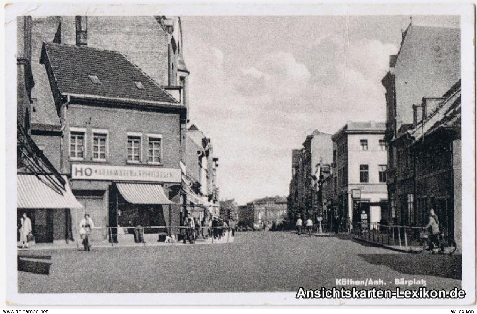 Ansichtskarte Köthen Bärplatz 1957 - Köthen (Anhalt)