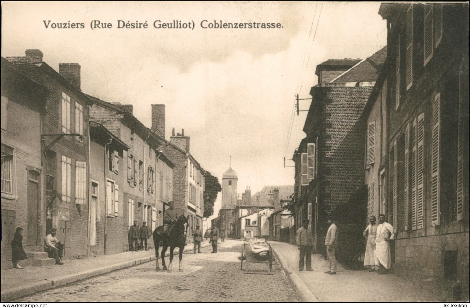 CPA Vouziers Vouziers Rue Desire Geulliot/Coblenzerstrasse 1915  - Vouziers