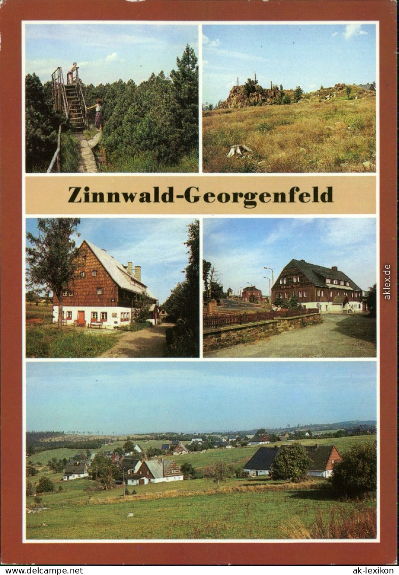 Zinnwald Georgenfeld Altenberg (Erzgebirge Lugstein,   HO-Gaststätte MB 1987 - Altenberg
