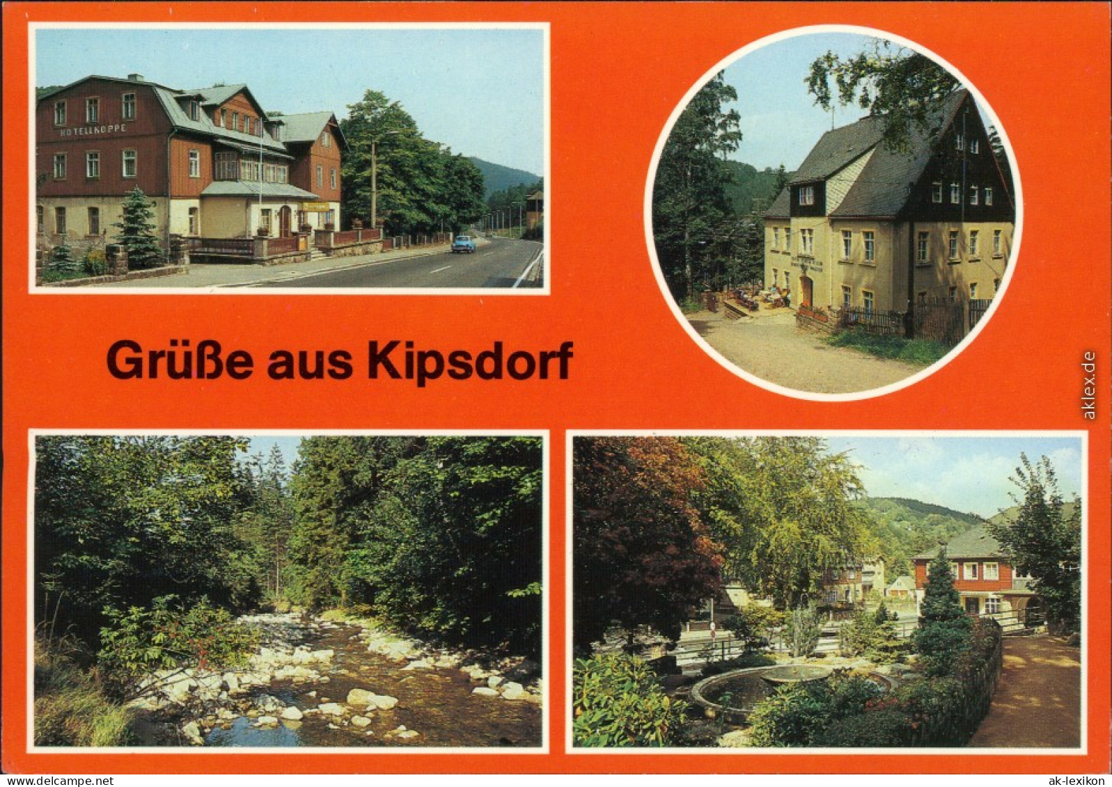 Kipsdorf Altenberg (Erzgebirge) HO-Hotel  Gaststätte Teilkoppe" Am Bahnhof 1987 - Kipsdorf