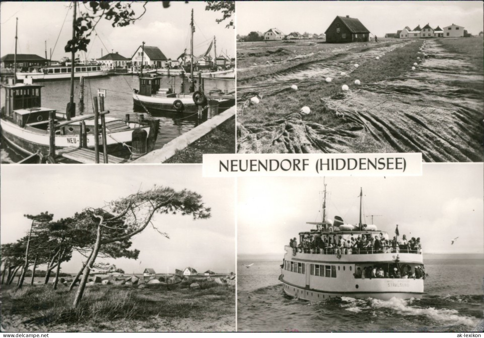 Neuendorf-Hiddensee Hiddensjö, Hiddensöe Hafen, Fähre Stralsund 1977 - Hiddensee