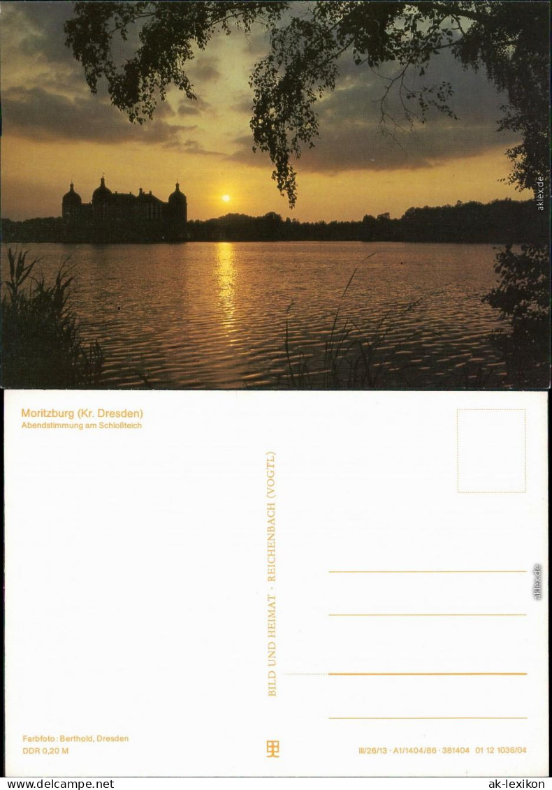 Moritzburg Kgl. Jagdschloss -   Teichanlagen In Der Dämmerung 1986 - Moritzburg