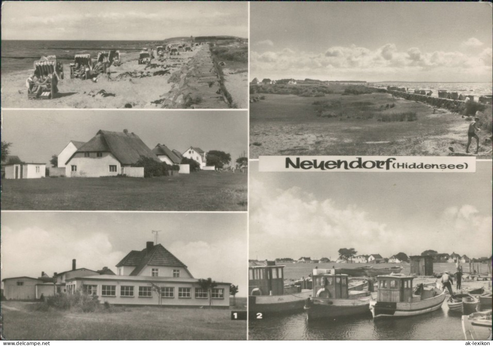 Neuendorf-Hiddensee Hiddensjö, Hiddensöe Café Stranddistel, Am Hafen 1972 - Hiddensee