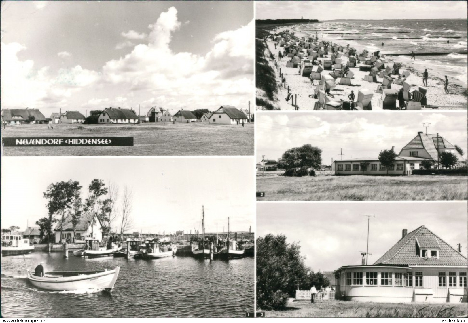 Neuendorf-Hiddensee Hiddensjö, Hiddensöe Hafen, Cafe Stranddistel Cafe 1988 - Hiddensee