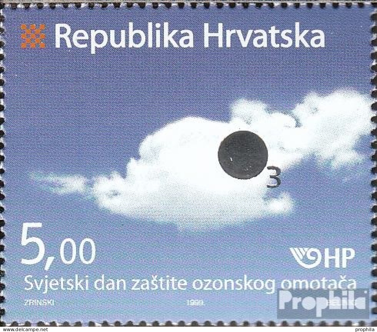 Kroatien 523 (kompl.Ausg.) Postfrisch 1999 Schutz Der Ozonschicht - Croatia