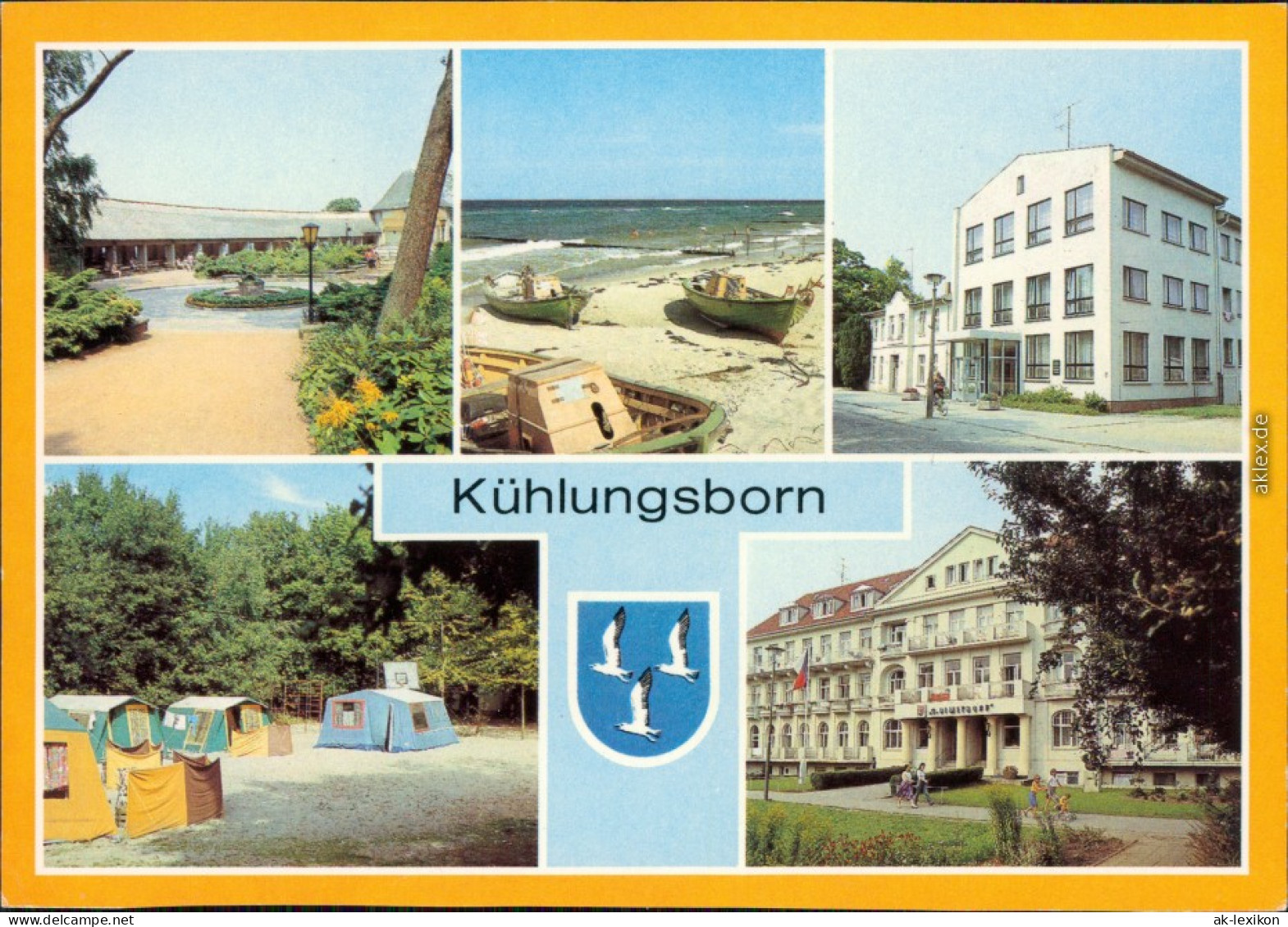 Kühlungsborn Bootsliegeplatz, Erholungsheim "Friedrich Hähnel", Zeltplatz, 1983 - Kuehlungsborn