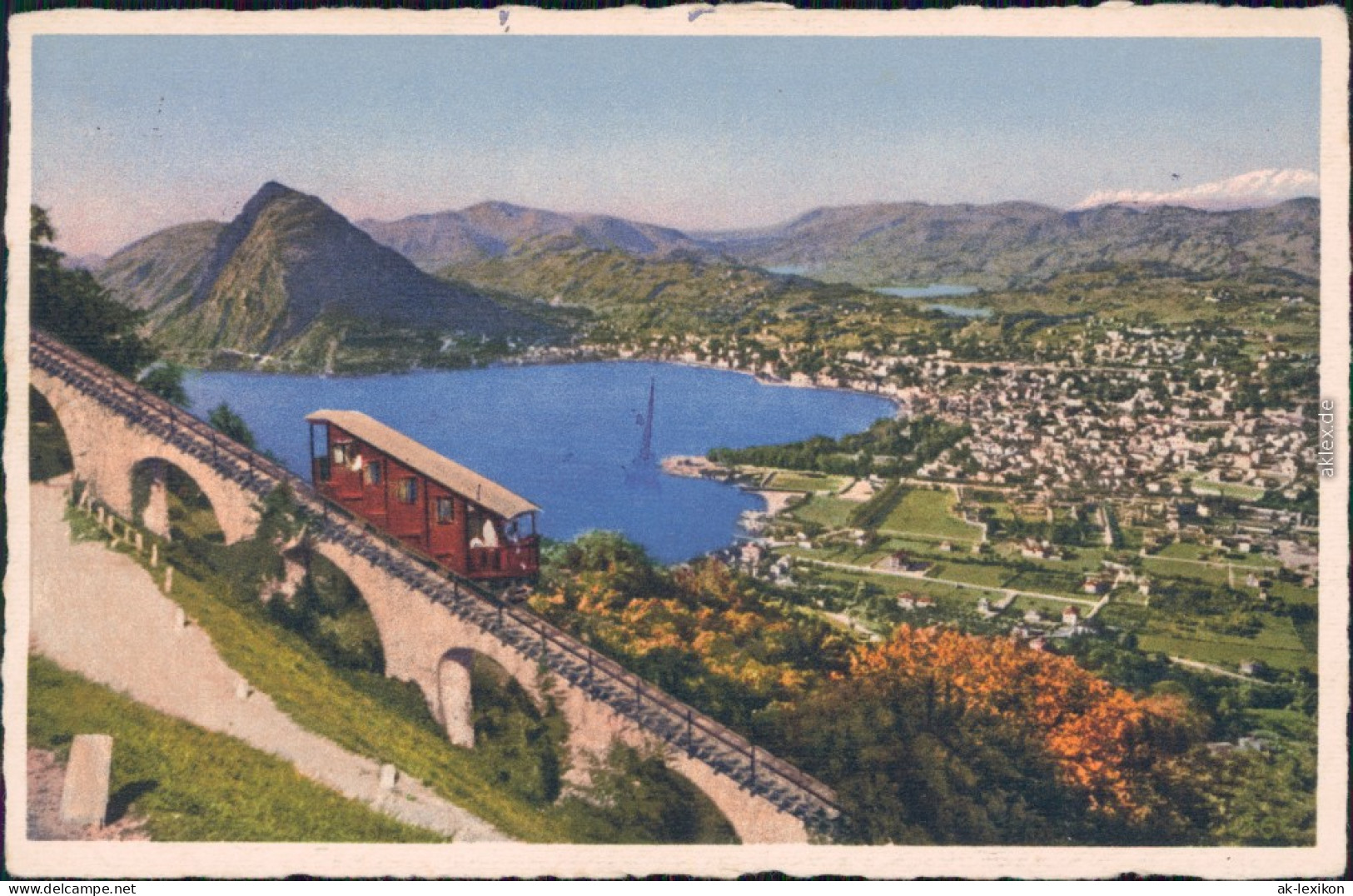 Ansichtskarte Lugano Panorama-Ansichten 1937 - Sonstige & Ohne Zuordnung