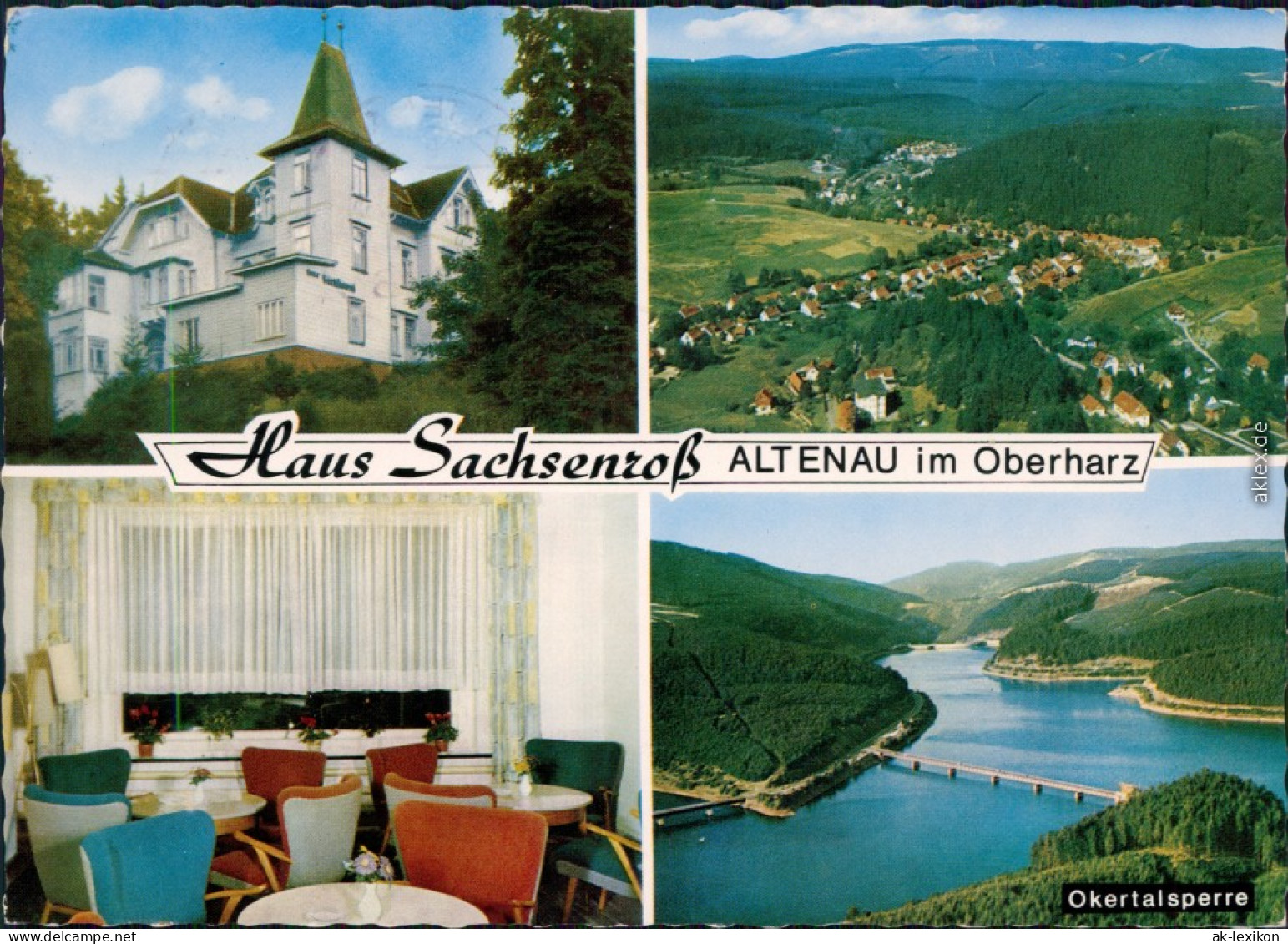 Altenau, Bergstadt Haus Sachsenroß - Außen- Und Innenansicht Gästebereich  1969 - Altenau