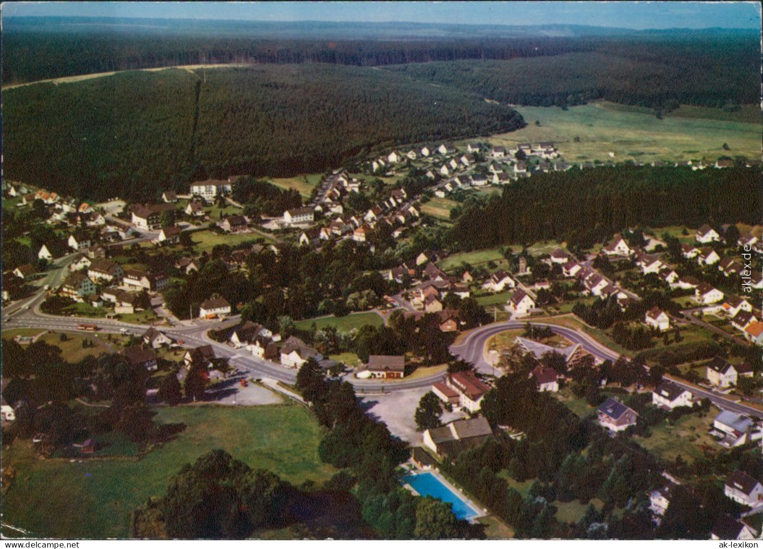 Ansichtskarte Neuhaus Im Solling-Holzminden Blick Von Oben Auf Die Stadt 1976 - Holzminden