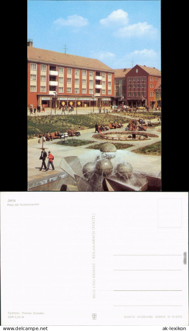 Jena Platz Der Kosmonauten, Belebt Ansichtskarte 1981 - Jena