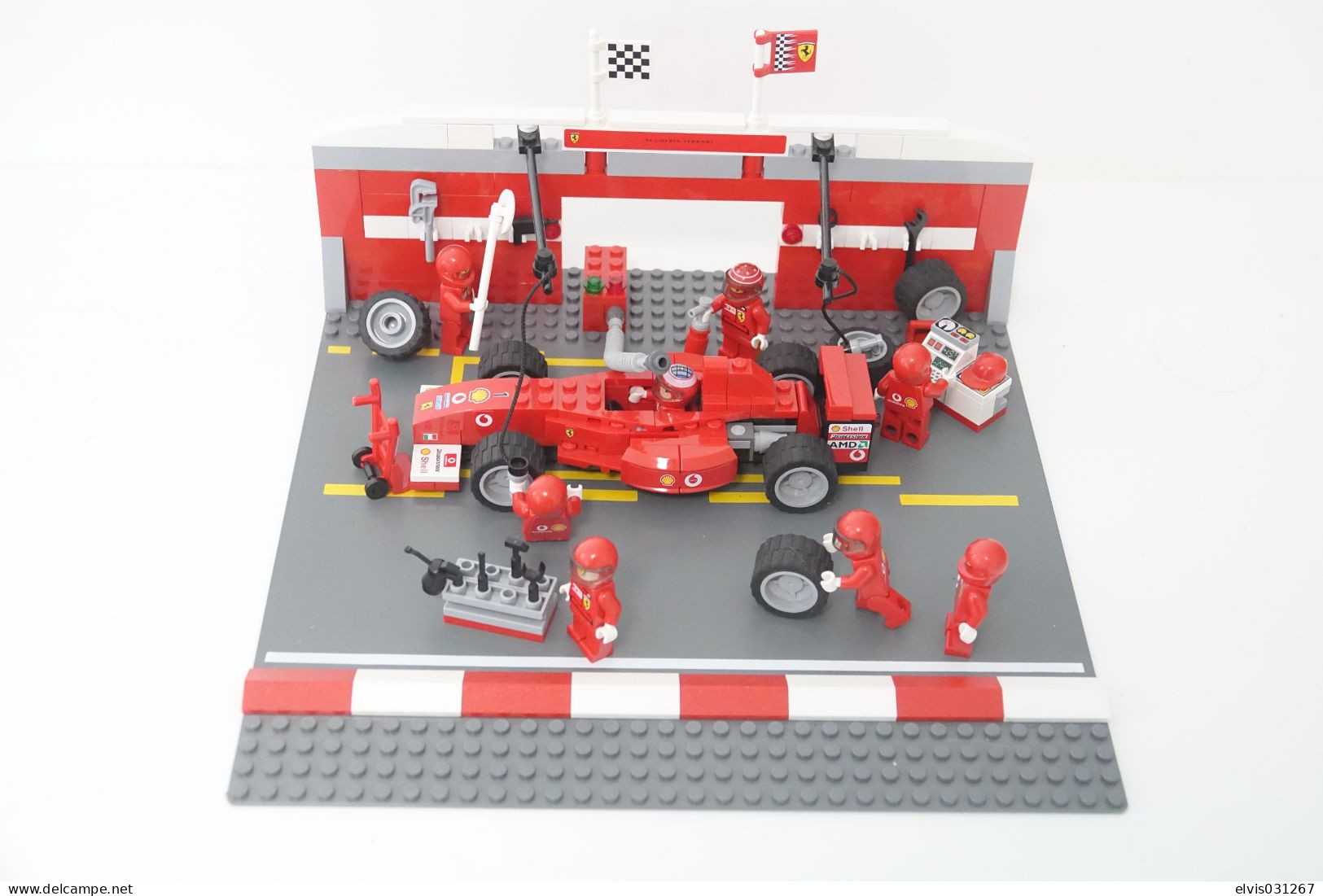 LEGO - 8375 Ferrari F1 Pit Set With Booklet Manual - Original Lego 2004 - Vintage - Kataloge