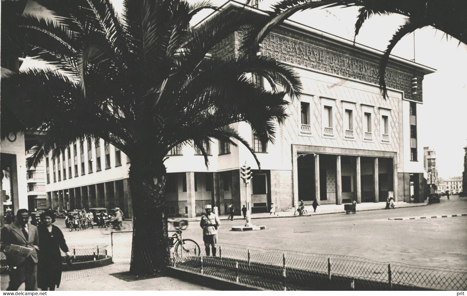 The State Bank Of Morocco, Casablanca 1948 Used Photo Postcard To Helsinki Finland. Publisher La Cigogne, Casablanca - Casablanca