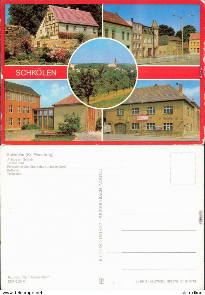 Schkölen Anlage Am Schloß, Taubenherd, Polytechnische Oberschule  1980 - Schkoelen