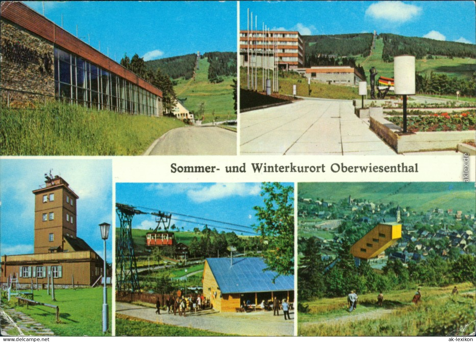 Oberwiesenthal Schwimmbad Fichtelberg Talstation Drahtseilbahn Sprungschanze - Oberwiesenthal