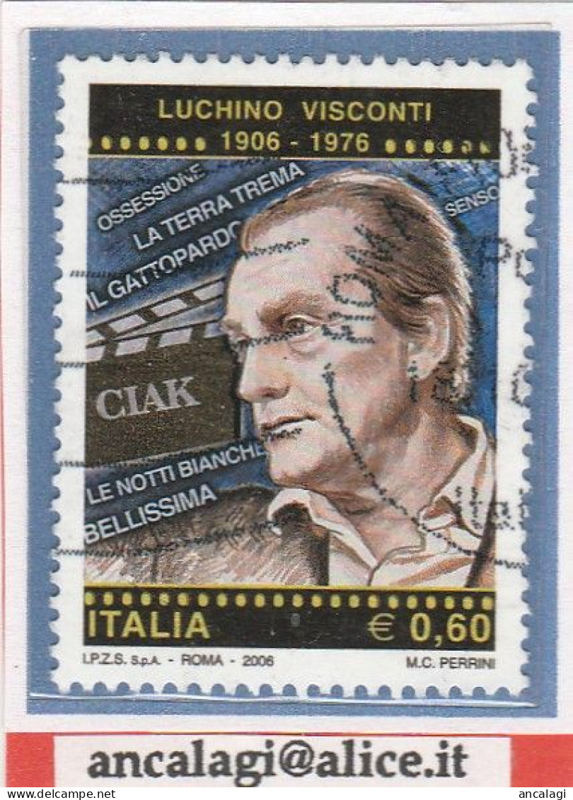 USATI ITALIA 2006 - Ref.1030 "LUCHINO VISCONTI" 1 Val. - - 2001-10: Used