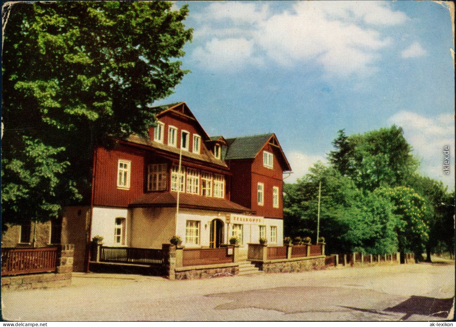 Ansichtskarte Kipsdorf-Altenberg (Erzgebirge) HO-Hotel Tellkoppe 1968 - Kipsdorf