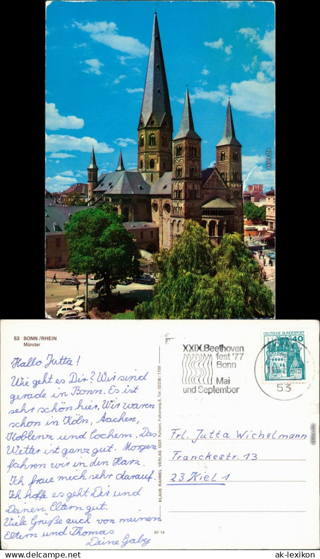 Ansichtskarte Bonn Münster „St. Martin“ 1977 - Bonn