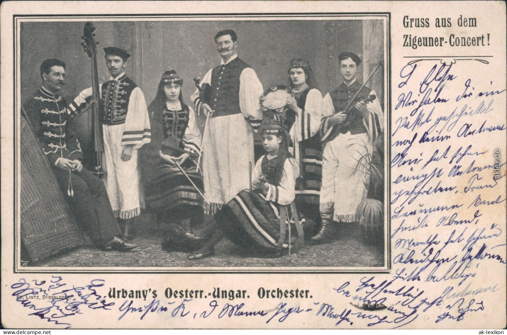 Ansichtskarte  Zigeuner Konzert Urbanys Österreich Ungarn Konzert 1927  - Non Classés