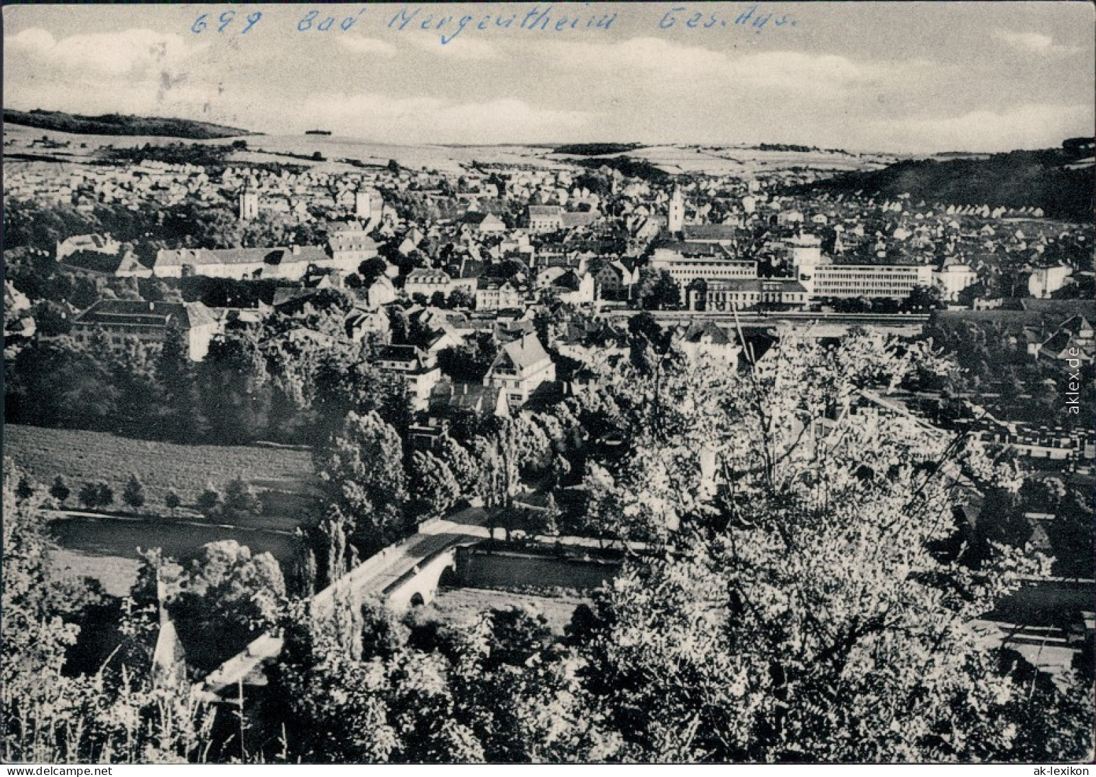 Ansichtskarte Bad Mergentheim Panorama-Ansicht 1965 - Bad Mergentheim