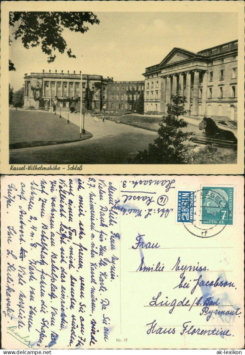 Ansichtskarte Kassel Cassel Schloss Wilhelmshöhe 1955 - Kassel