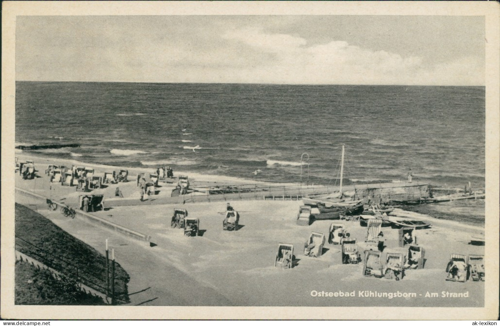 Ansichtskarte Kühlungsborn Strand Mit Strandkörben Und Booten 1952 - Kuehlungsborn