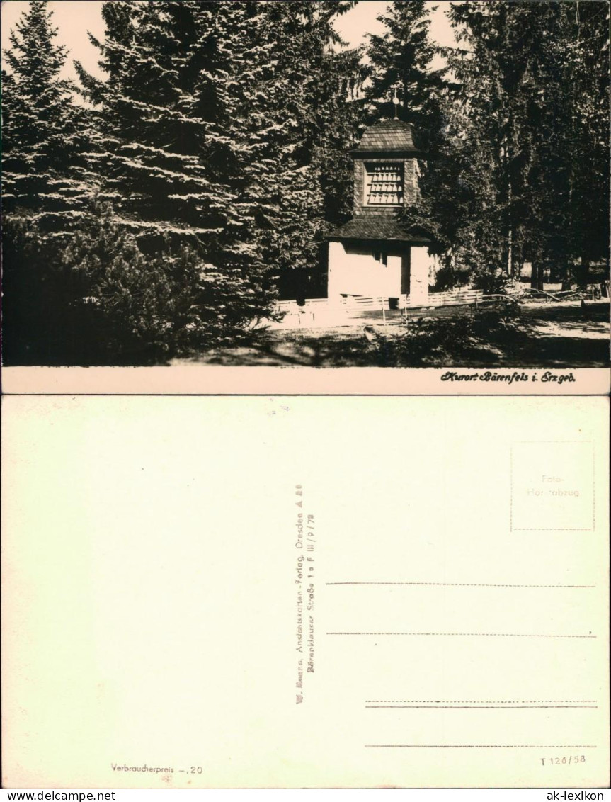 Bärenfels (Erzgebirge)-Altenberg (Erzgebirge) Glockenturm/spiel 1958 - Altenberg