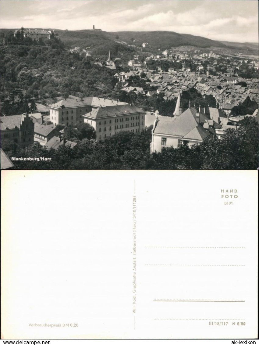 Ansichtskarte Bad Blankenburg Blick Auf Den Ort 1960 - Bad Blankenburg