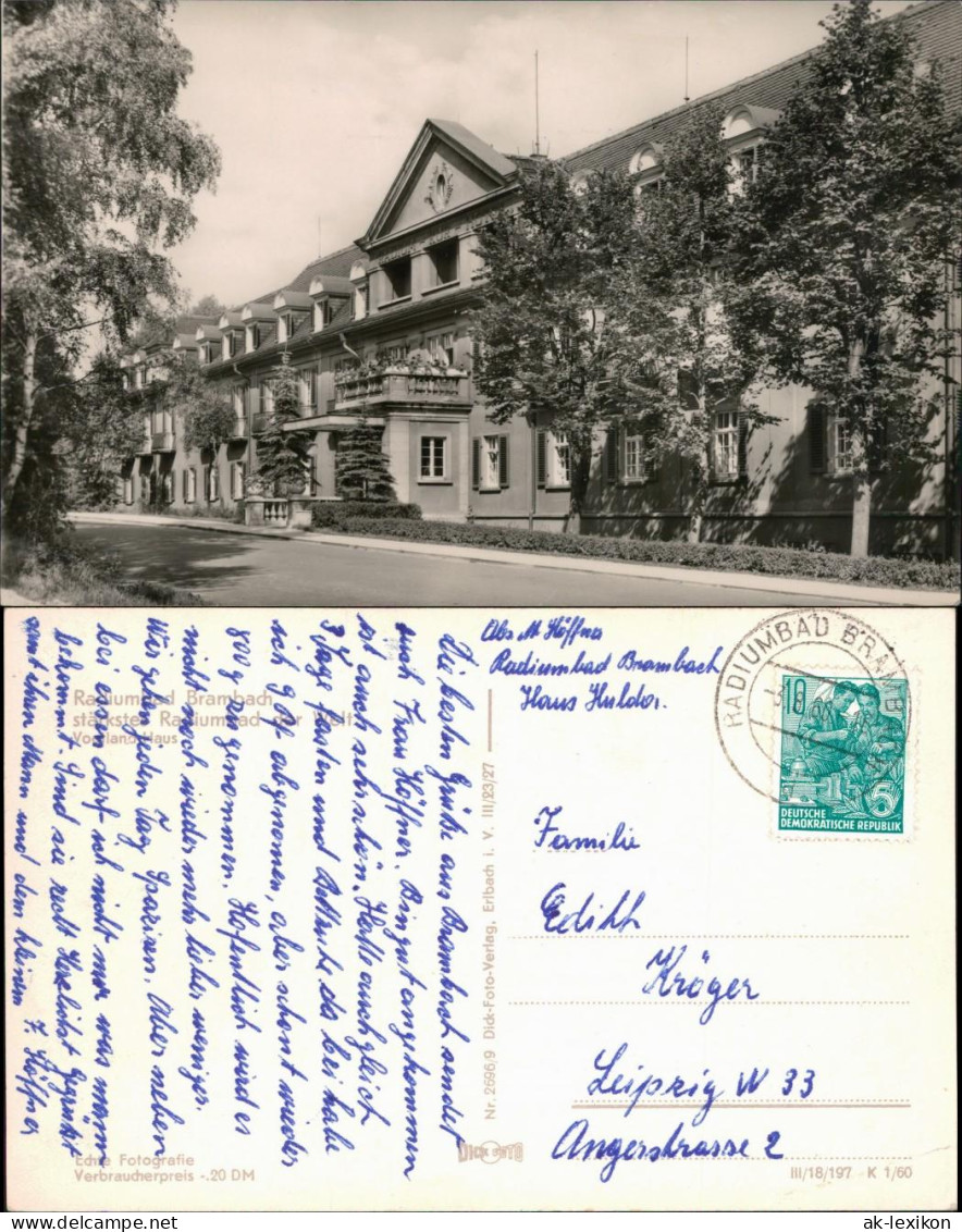 Ansichtskarte Bad Brambach Vogtlandhaus 1960 - Bad Brambach