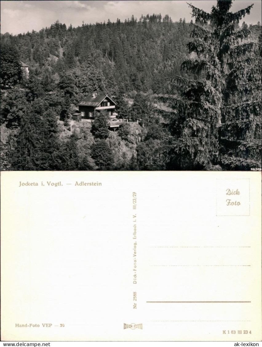 Ansichtskarte Jocketa-Pöhl Adlerstein 1963 - Pöhl