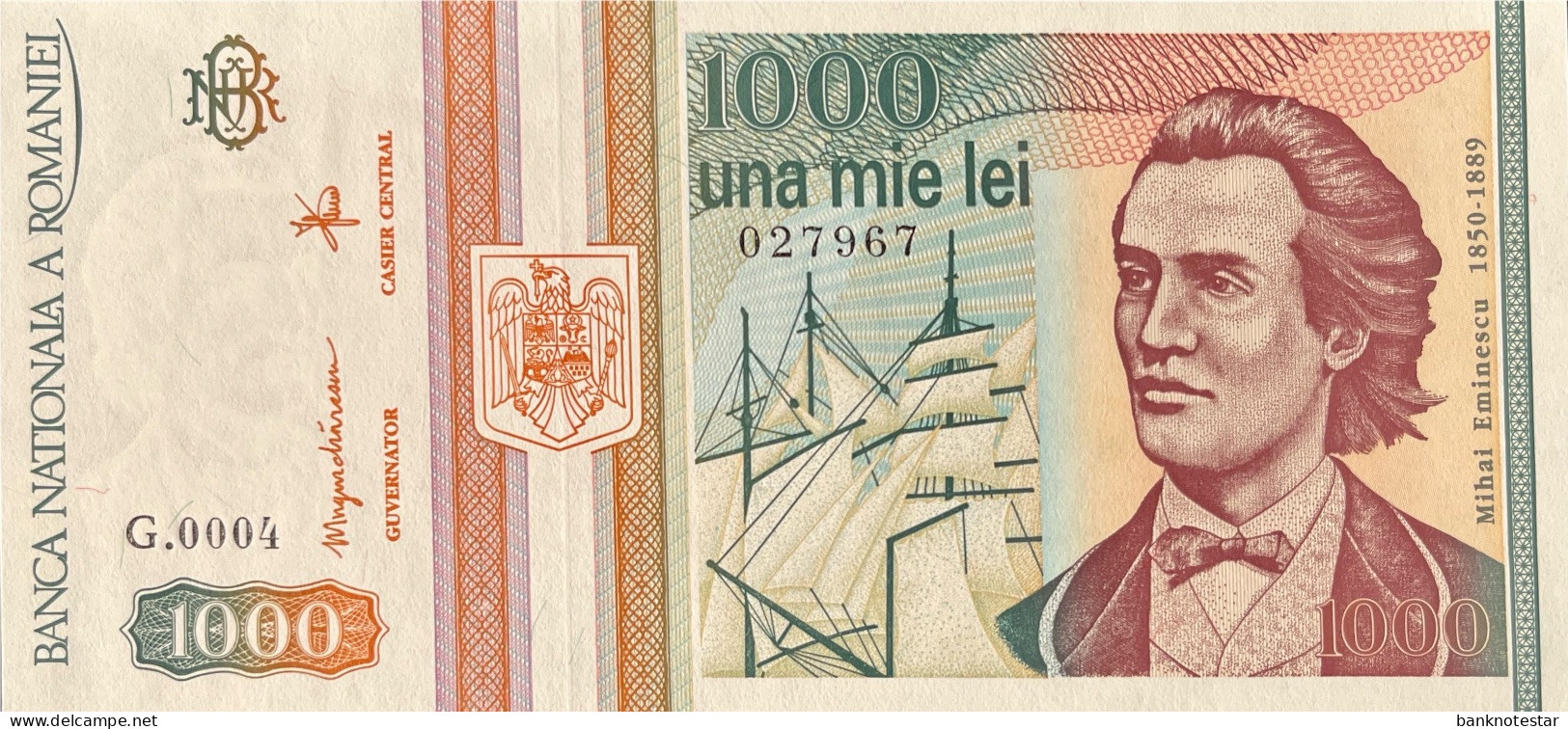 Romania 1.000 Lei, P-102 (May 1993) - UNC - Rumania