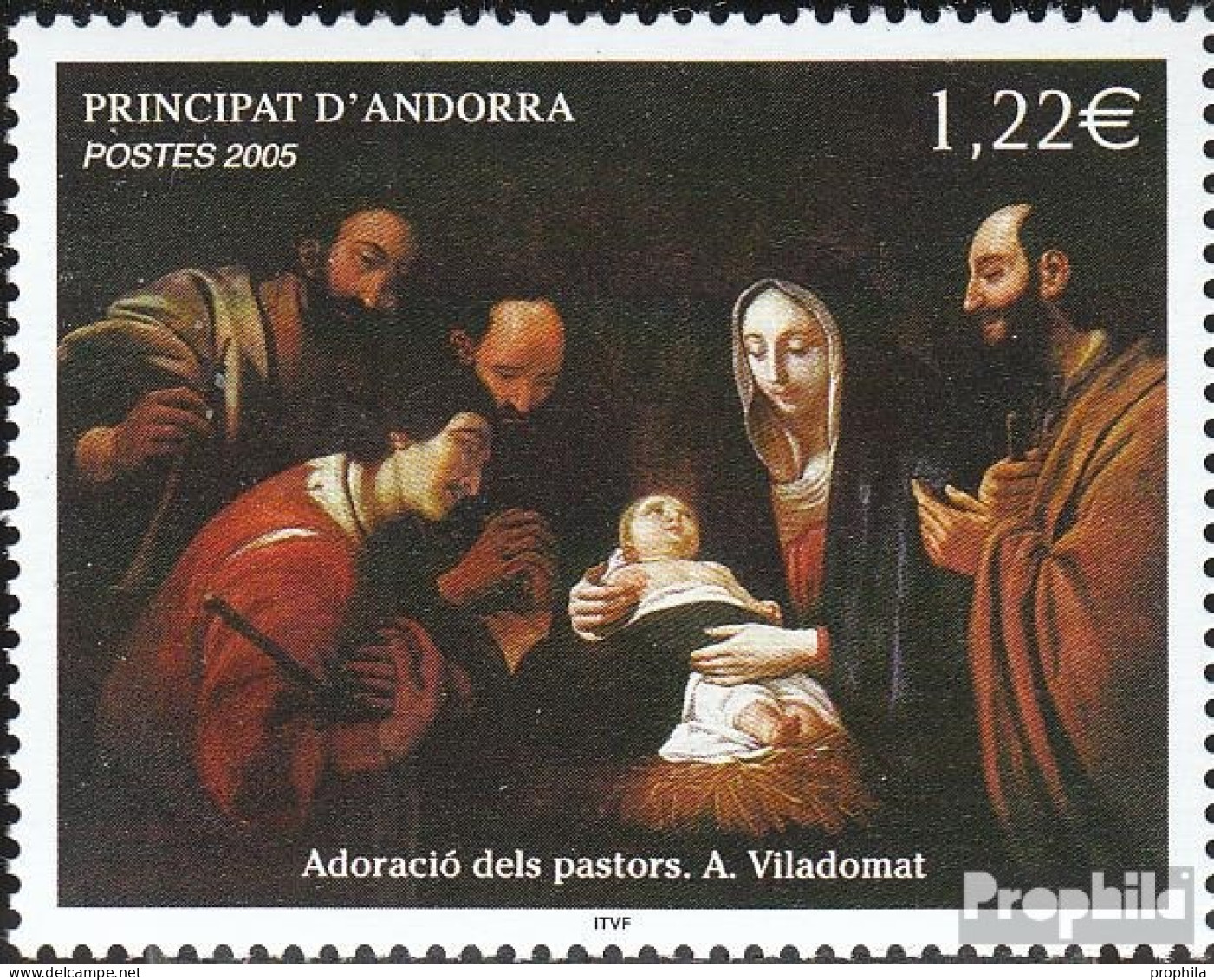 Andorra - Französische Post 640 (kompl.Ausg.) Postfrisch 2005 Weihnachten - Libretti