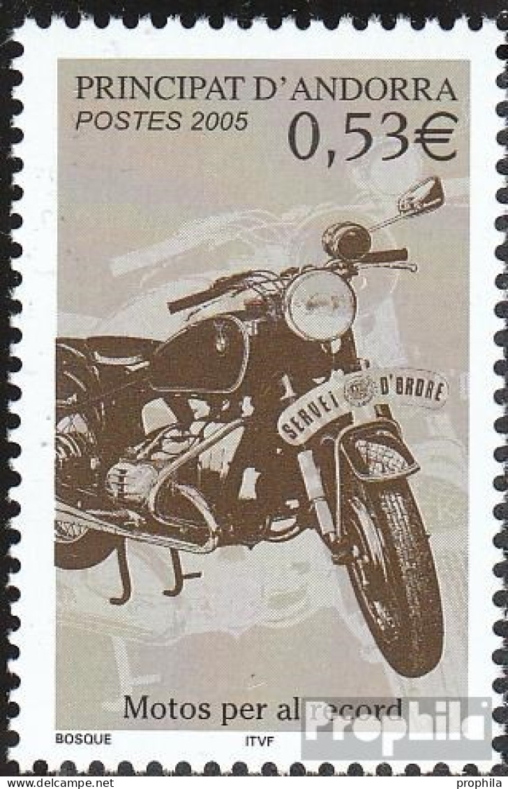 Andorra - Französische Post 635 (kompl.Ausg.) Postfrisch 2005 Motorrad - Carnets