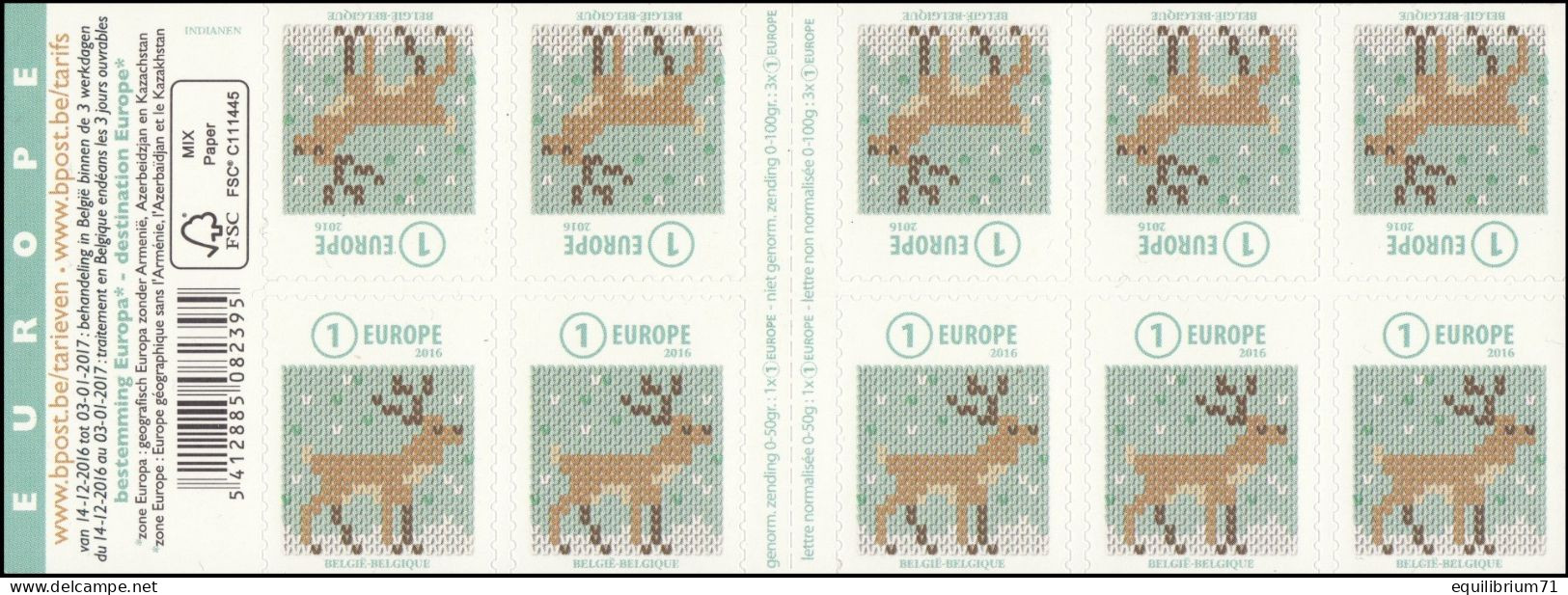 B160/C160**(4664) - Noël / Kerstmis / Weihnachten / Christmas - Carnet / Boekje - BELGIQUE / BELGIË / BELGIEN - EUROPE - 1997-… Permanente Geldigheid [B]