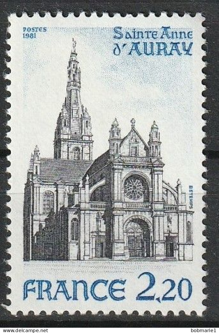 Série Touristique Basilique De Sainte Anne D'auray (Morbihan) Timbre Neuf** 1981 N° 2134 - Ungebraucht