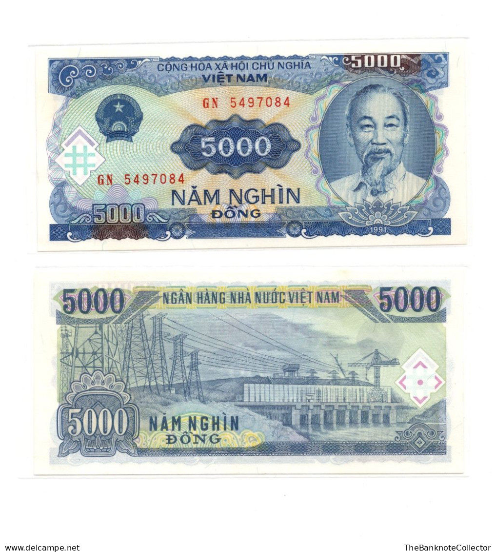 Vietnam 5000 Dong 1991 P-108 UNC - Viêt-Nam