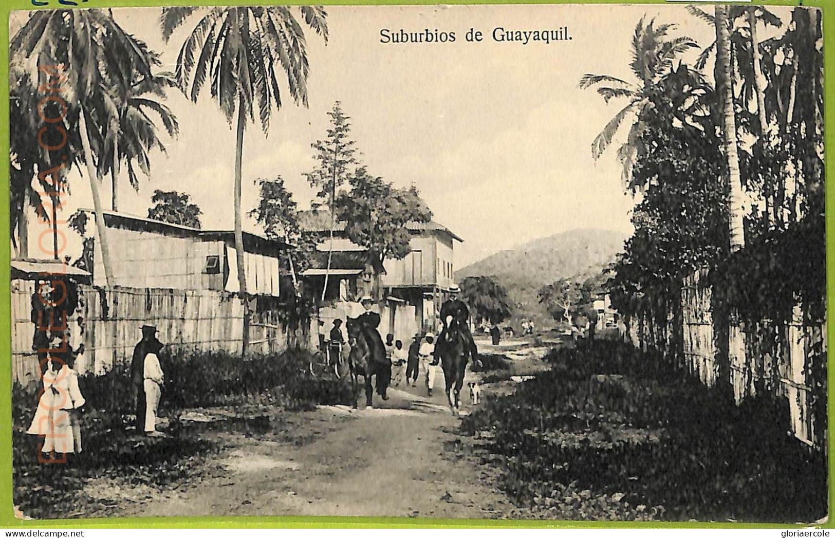 Af2358 - ECUADOR - Vintage Postcard - Guayaquil - Text - Equateur