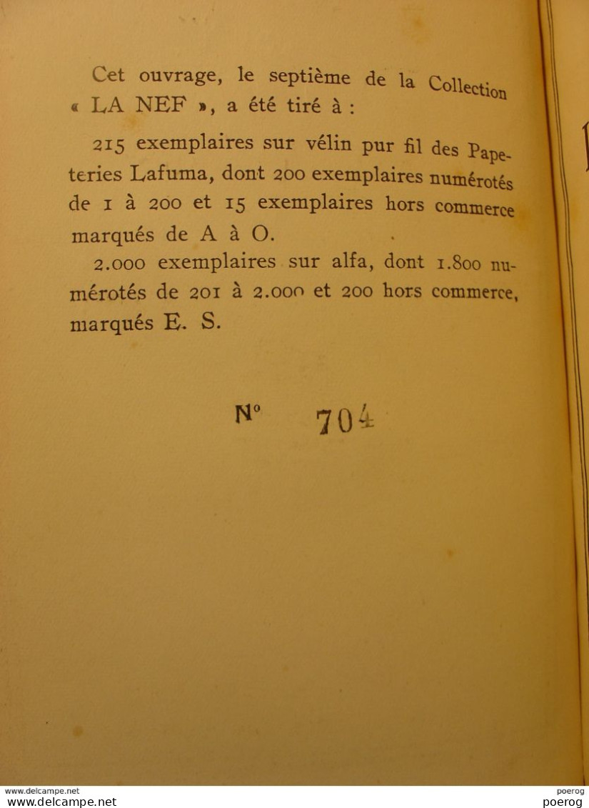 L'ART DE VIVRE - FRANC NOHAIN - BELLE DEDICACE DE L'AUTEUR ENVOI DE L'AUTEUR + DESSIN - SPES - 1929 - RELIURE DEMI CUIR - Gesigneerde Boeken