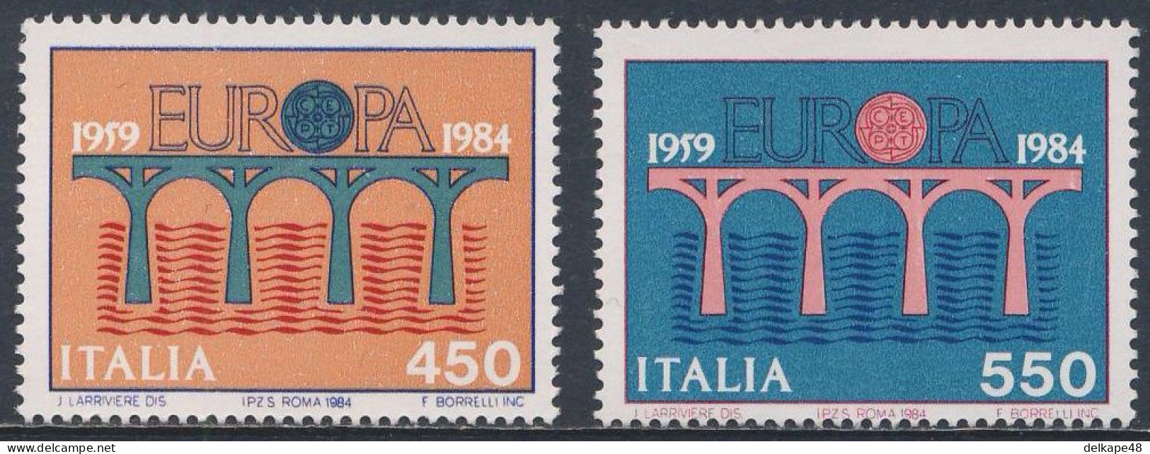 Italy Italie Italia 1984 Mi 1886 /7 YT 1618 /9 SG 1840 /1 ** 25th Ann. European Post And Telecommunications Conference - 1984