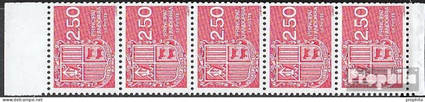 Andorra - Französische Post Hbl4 Postfrisch 1991 Freimarken: Wappen - Carnets
