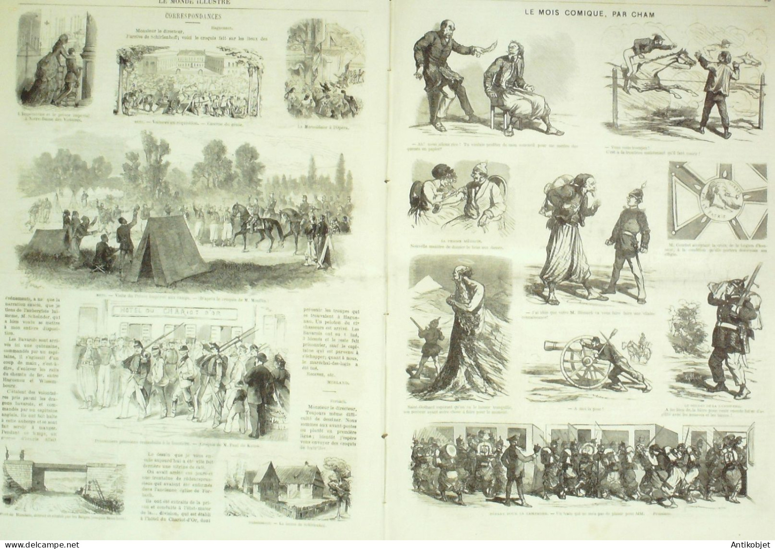 Le Monde Illustré 1870 N°695 Metz Sarrebrûck (57) St-Cloud (92) Chine Tien-Tsin - 1850 - 1899