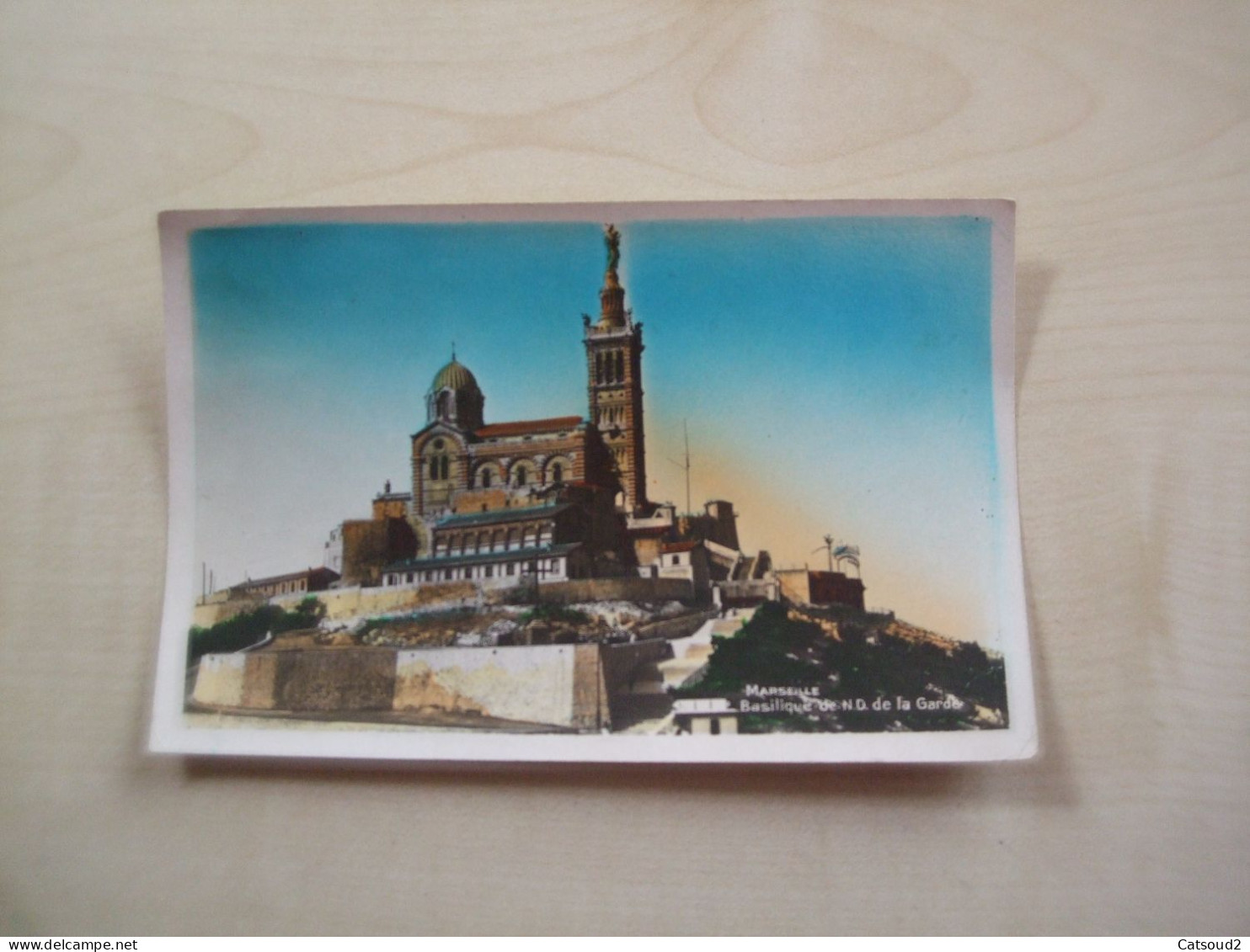 Carte Postale Ancienne MARSEILLE Notre Dame De La Garde - Notre-Dame De La Garde, Lift