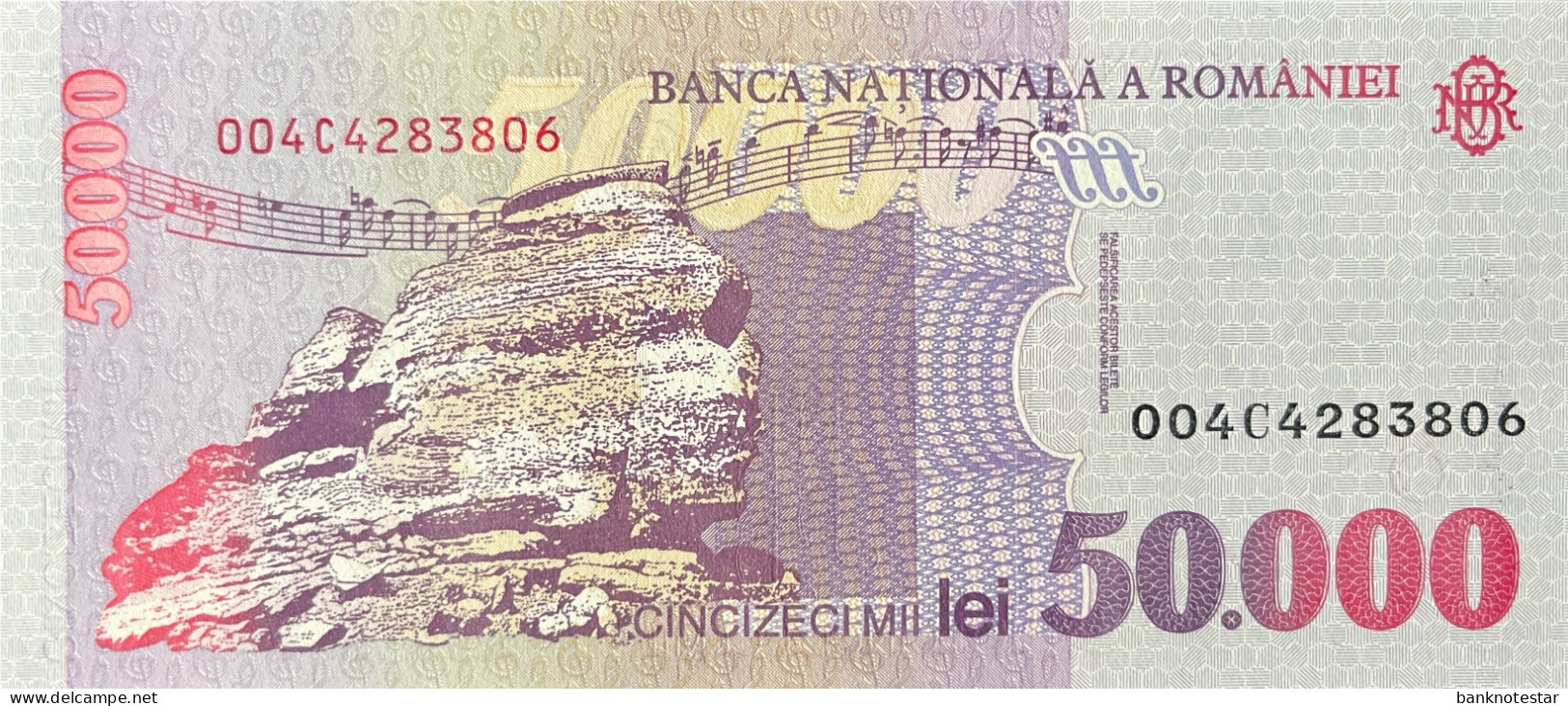 Romania 50.000 Lei, P-109 (1996) - UNC - Roemenië