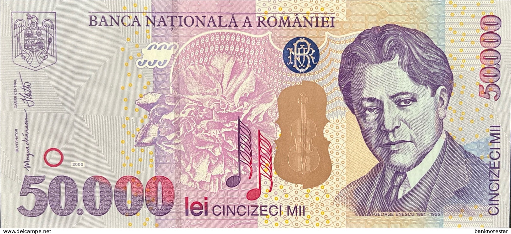 Romania 50.000 Lei, P-109A (2000) - UNC - RARE - Roemenië