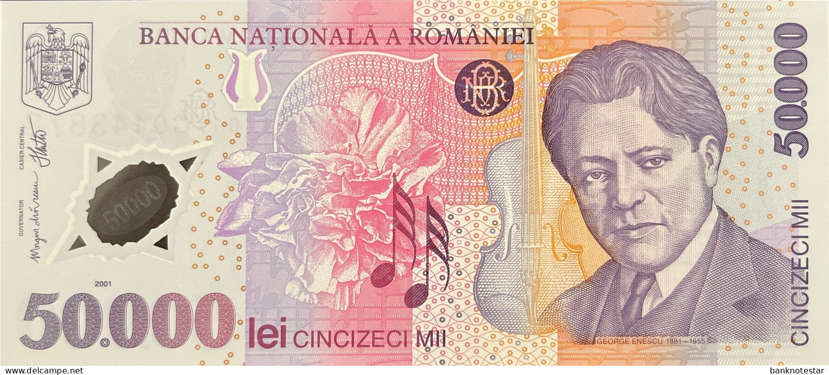 Romania 50.000 Lei, P-113 (2001) - UNC - Rumänien